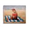 Stupell Industries Polka Dot Bikini Sea Lion Tropical Drink Beach Scene Canvas Wall Art
